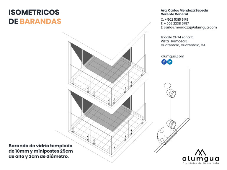 Isométricos de Barandas