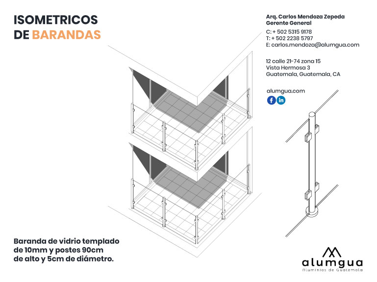 Isométricos de Barandas